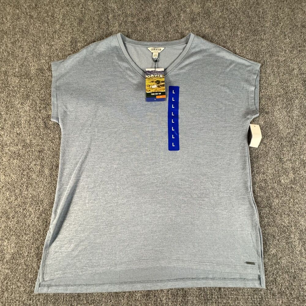Orvis Blue Sky V-Neck Sleeveless Top Women’s Large NWT